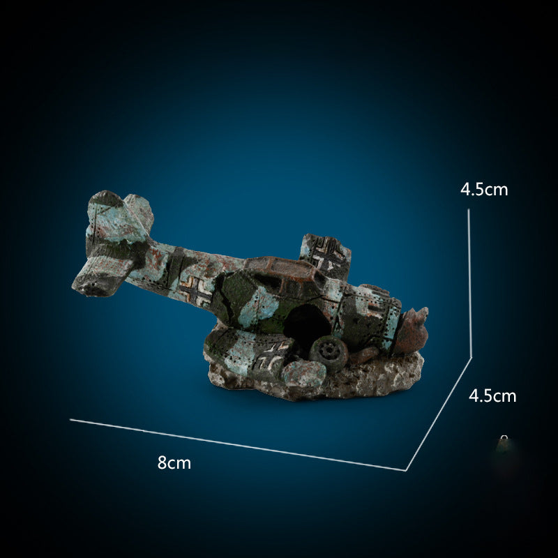 Aquarium Decorative Ornaments Unique Fish Tank Decorations, Resin Aquascape Accessories for Home Aquarium Decor