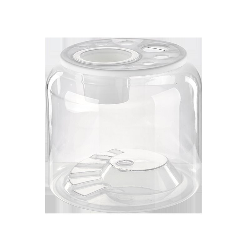 Transparent Plastic Desktop Aquarium Ecological Fish Tank for Landscaping & Feeding Display