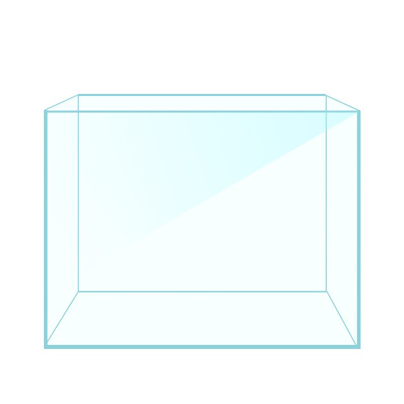 Ultra Clear White Glass Fish Tank Modern Desktop Aquarium for Home & Office Decor