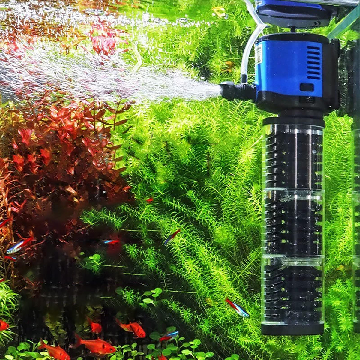 400 GPH Aquarium Filter Pump Submersible Wave Maker for 75–200 Gallon Fish Tanks & Ponds